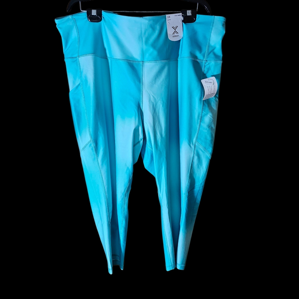 NWT Xersion Women's Aqua Ombre Leggings